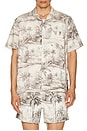 view 3 of 4 Tropical Camo Button Up Shirt in Camo