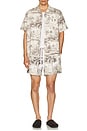 view 4 of 4 Tropical Camo Button Up Shirt in Camo