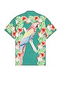 view 1 of 3 Tropical Coconut Button Up Shirt in Teal