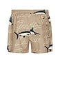 view 2 of 5 Dolphin Leisure Swim Shorts in Brown