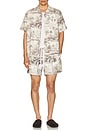 view 5 of 5 Tropical Camo Swim Shorts in Camo