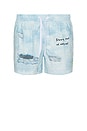 view 1 of 5 Jean Swim Shorts in Blue