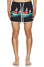 view 4 of 5 Sailing Tanning Swim Shorts in Black