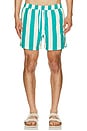 view 1 of 4 SHORT DE BAIN TRAVEL in Teal