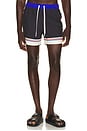view 1 of 6 USA Leisure Swim Short in Black