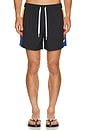 view 1 of 6 Side Block Swim Short in Black