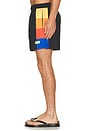 view 2 of 6 Side Block Swim Short in Black