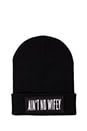 view 4 of 4 Ain't No Wifey Beanie in Black