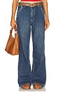 view 1 of 6 Teri Wide Leg Carpenter in Shane Indigo
