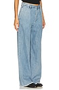view 2 of 6 Blair Double Pleated Pant Jeans in Stone Wash Blue
