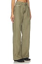 view 2 of 6 Teri Wide Leg Jeans in Olive Green