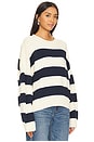 view 2 of 4 Sweater in Navy & Cream Stripe