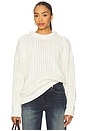 view 1 of 4 Oversized Aran Sweater in Off White