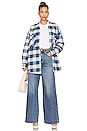 view 5 of 5 VESTE CHEMISE CPO SHIRT in Light Blue & Ecru Plaid