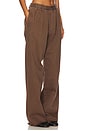 view 2 of 6 PANTALON DOUBLE PINCE BLAIR in Chestnut