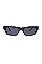 view 1 of 2 Laurel Sunglasses in Black & Polarized Grey