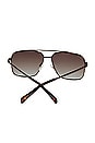 view 2 of 2 Encino Sunglasses in Chocolate Brown & Brown Gradient