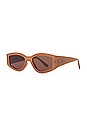 view 2 of 3 Robertson Sunglasses in Light Taupe & Polarized Light Brown