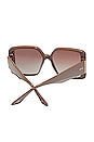 view 2 of 4 GAFAS DE SOL DRAMA QUEEN in Shiny Cool Brown & Brown Gradient Polarized