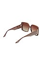 view 3 of 4 GAFAS DE SOL DRAMA QUEEN in Shiny Cool Brown & Brown Gradient Polarized