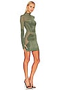 view 2 of 3 Chenille Intarsia Mini Dress in Shadow Green