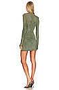 view 3 of 3 Chenille Intarsia Mini Dress in Shadow Green