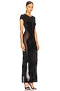 view 2 of 3 Chenille Intarsia Maxi Dress in Black