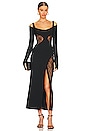 view 1 of 4 Composite Interlock Midi Dress in Black