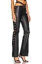view 2 of 4 Leather Crochet Pant in Black