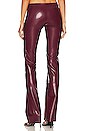 view 3 of 4 PANTALON LATEX SNAP in Oxblood