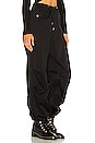view 2 of 4 Cotton Parachute Pant in Black