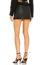 view 3 of 4 Leather Combo Mini Skirt in Black
