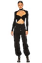view 4 of 4 Twist Back Top in Black