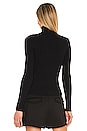 view 3 of 4 Beaded Braid Skivvy Top in Black