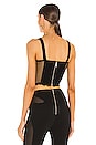 view 3 of 4 Net Lace Suspended Corset Top in Black
