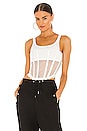 view 1 of 4 Net Lace Suspended Corset Top in Ivory