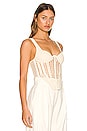 view 2 of 4 Crochet Corset in Bone