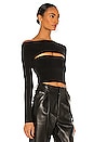view 2 of 4 Two Piece Tube Top in Black