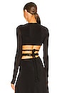 view 3 of 4 Rope Wrap Top in Black