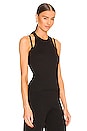 view 2 of 4 Split Tie Tank in Black