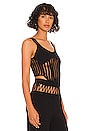 view 2 of 4 Net Crochet Top in Black