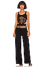 view 4 of 4 Net Crochet Top in Black