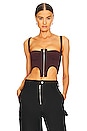 view 1 of 4 Double Arch Bustier Top in Oxblood
