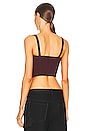 view 3 of 4 Double Arch Bustier Top in Oxblood