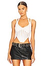 view 2 of 5 Column Corset Top in Ivory