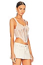view 2 of 4 Crochet Corset Top in Cream Marle