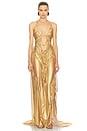 view 1 of 4 VESTIDO LOVE in Gold