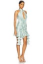 view 2 of 3 Spring Awakening Mini Draped Dress in Mint Blue