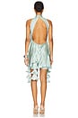 view 3 of 3 Spring Awakening Mini Draped Dress in Mint Blue