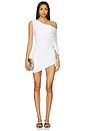 view 1 of 3 Purity Draped Mini Dress in White